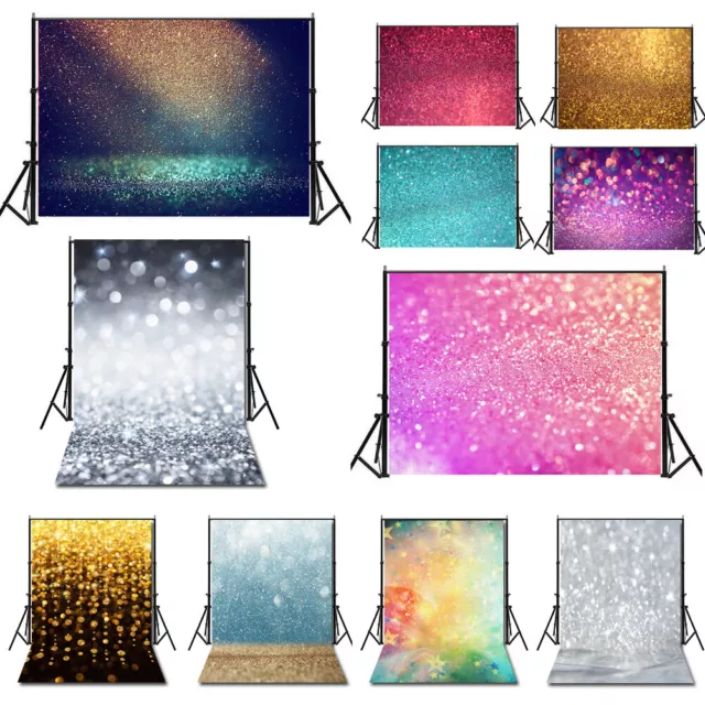 Glitter Halo Photography Background Studio Photo Prop Backdrop Decor 3x5ft/5x7ft