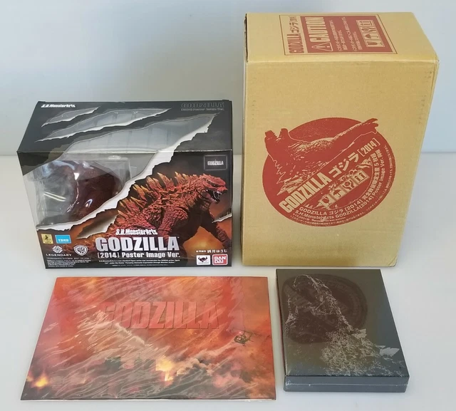 S.H.MONSTERARTS GODZILLA 2014 Poster Image Version Action Figure w/ Blu