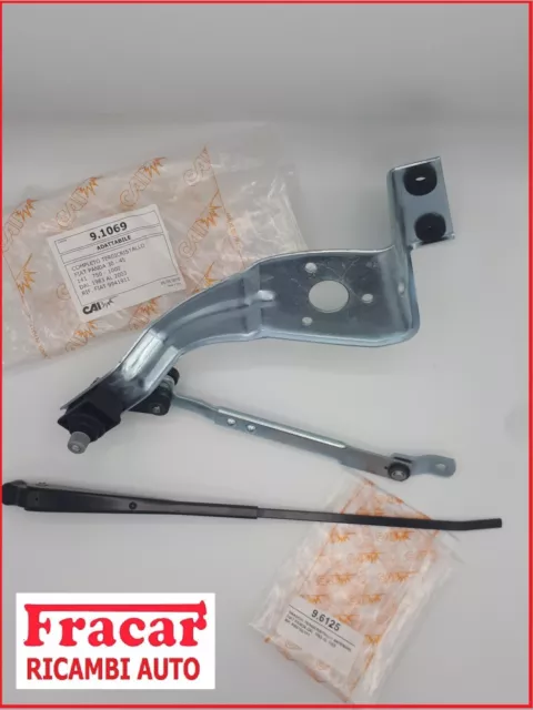 Kit Piastra Tergicristallo con Braccio per Fiat Panda Old fino al 2003 141 Tergi