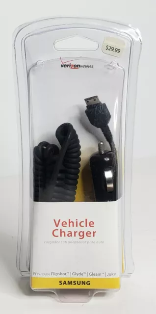 Samsung Verizon Vehicle Charger Flipshot Glyde Gleam & Juke New SAM20CONVPC