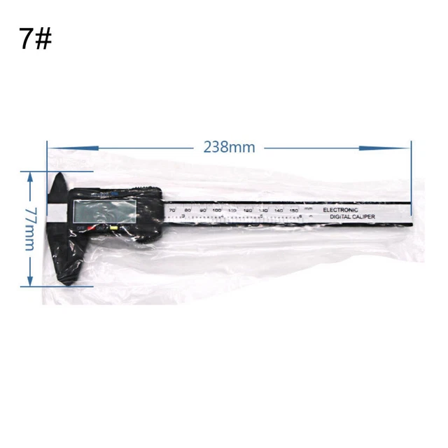 Sliding Ruler Digital DIGITAL DISPLAY SLIDING 0-150mm Measurement Pocket Vernier Caliper ...