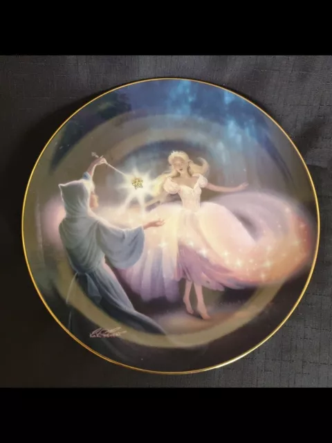 Franklin Mint Limited Edition Fairy Godmother's Magic Plate No.11453