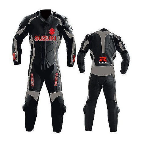 Combinaison De Moto En Cuir SUZUKI GSXR - Protections Intégrées - Unisexe - Neuf Avec étiquettes