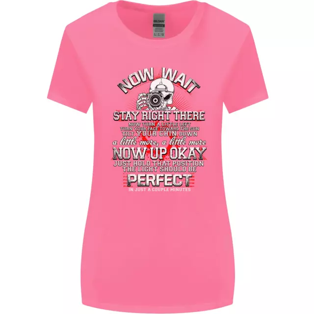 T-shirt donna taglio più largo Photography Now Wait Photographer divertente 3