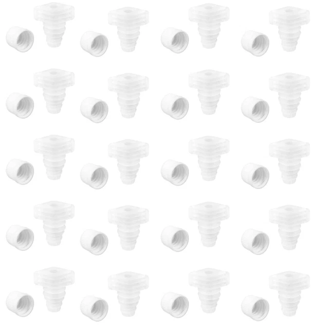 100 unidades bolsas tapas de sellado cubiertas de boquilla plástico