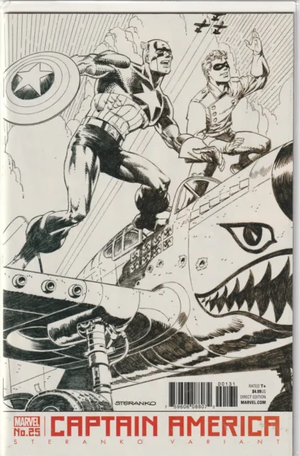 Captain America #25 Steranko B&W sketch Variant Cover Marvel Comics 2018