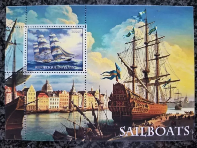 Stamps Benin 2015 (perforated) Sailing ships sat of 6 MNH 2