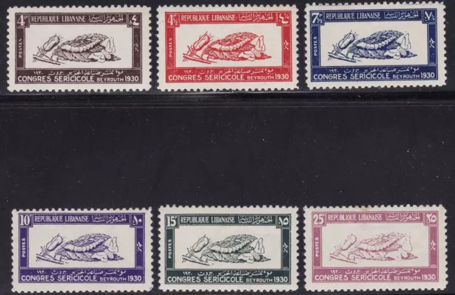 1936 GRAND LIBAN - Yv. n. 122/127 6 val. MNH/**