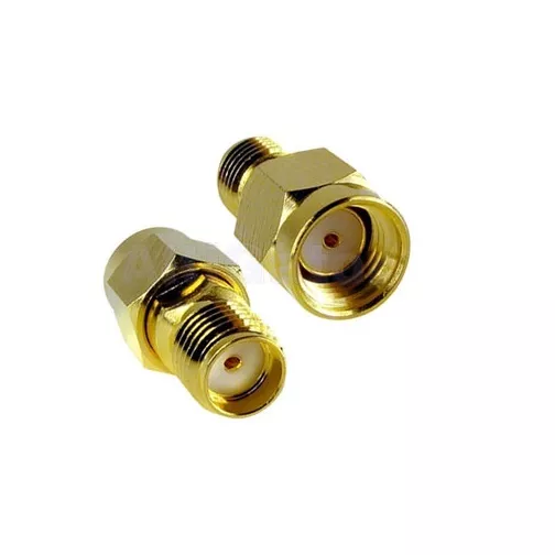 Premium RP SMA Male Plug to SMA Female Jack Straight RF Coax Connector Adapter