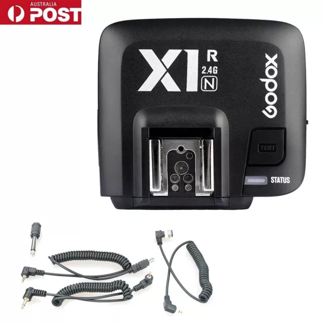 AU Godox X1R-N TTL 2.4G Wireless Single Flash Receiver For Nikon DSLR Camera