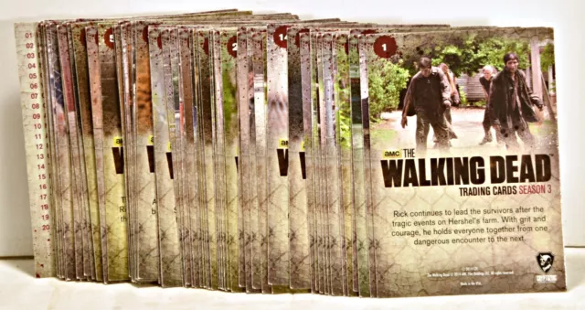AMC The Walking Dead Trading Cards Season 3 Part 1 & 2