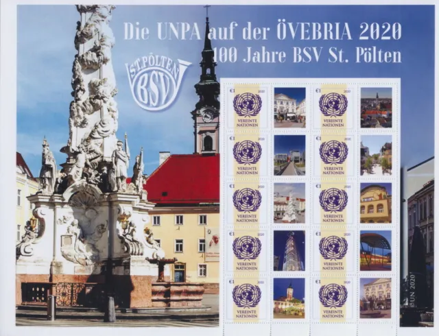 Uno Wien - 2020 Grussmarken Bogen 1097 Unpa Auf Der Övebria - Bsv St. Pölten **