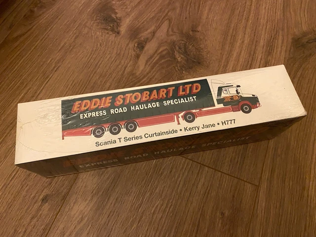 Camion Scania T + Remorque Rideau Stobart - Atlas 1/76 NEUF Sous Blister - Modèle Réduit Vert