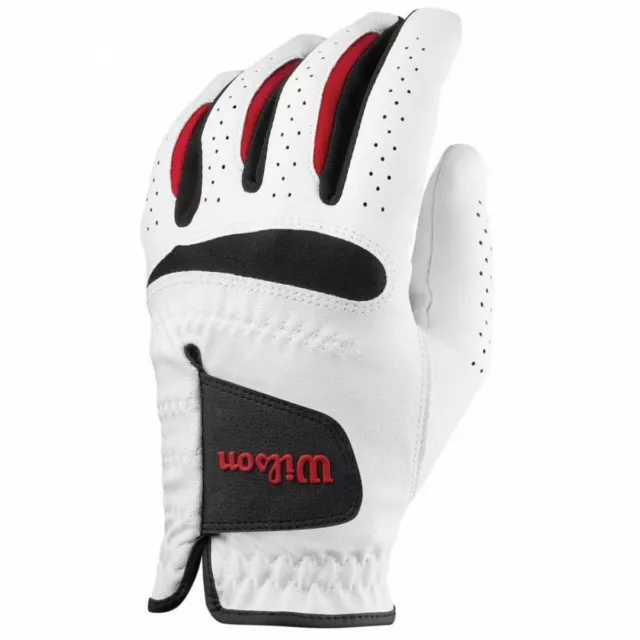 Wilson Feel Plus 2023 Men's White Left-Hand Golf Glove for Right-Handed Player