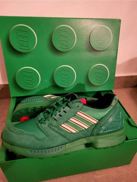 Adidas ZX 8000 Lego Torsion Sneaker grün green Gr 43 1/3  UK Gr 9