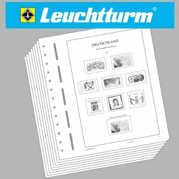 LEUCHTTURM Feuilles Préimprimées France 1960-1969 – 42 Pages Avec Pochettes De Protection Pour Reliure 13 Trous