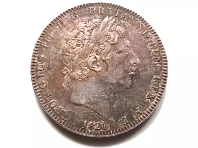 Great Britain. 1820 - LX George 111 - Crown..  aEF