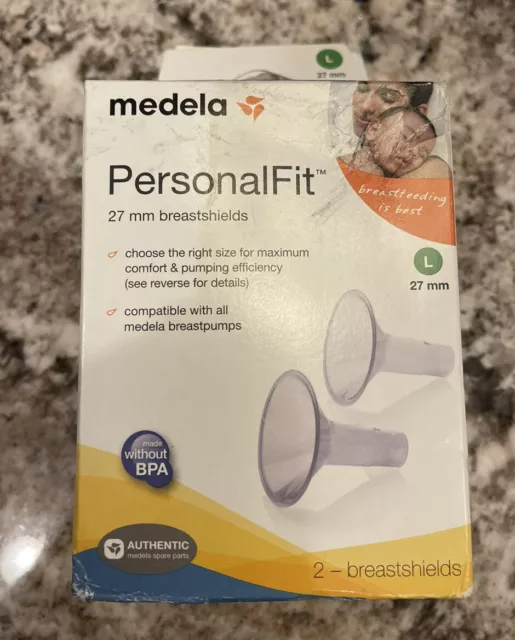 NEW Medela PersonalFit Flex Breast Shields Size 27mm Pack Of 2