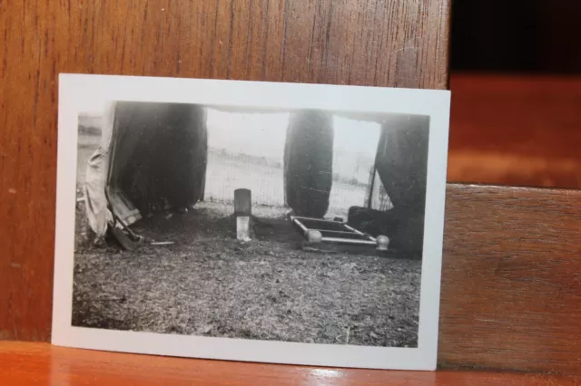 Vintage 1940's 2.5x3.5 Photo Graveside Service Funeral LaFollette TN Cemetary