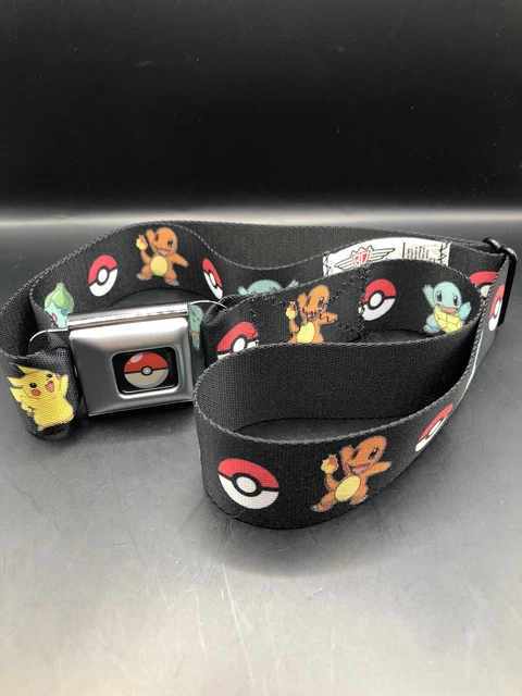 Buckle Up With Buckle-Down Seat Belt Pokemon 2013 Nintendo Pikachu 35” long