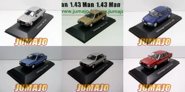 LOT 6 Voitures Volkswagen 1/43 SALVAT Autos Inolvidables : Carat CD Gacel 1.8 et