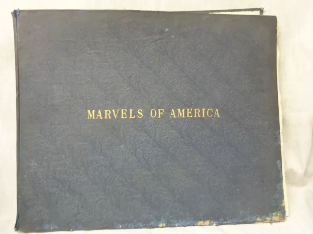 Large Antique Victorian Photo Book Circa 1890S America Scenery Photography