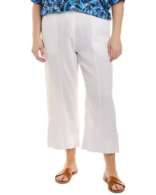 Nic+Zoe Plus Rumba Park Linen-Blend Wide Leg Pant Women's