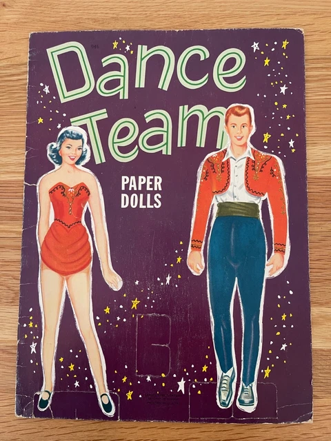 Vintage Uncut Paper Doll Book - Lowe - Dance Team 946 Date:1952