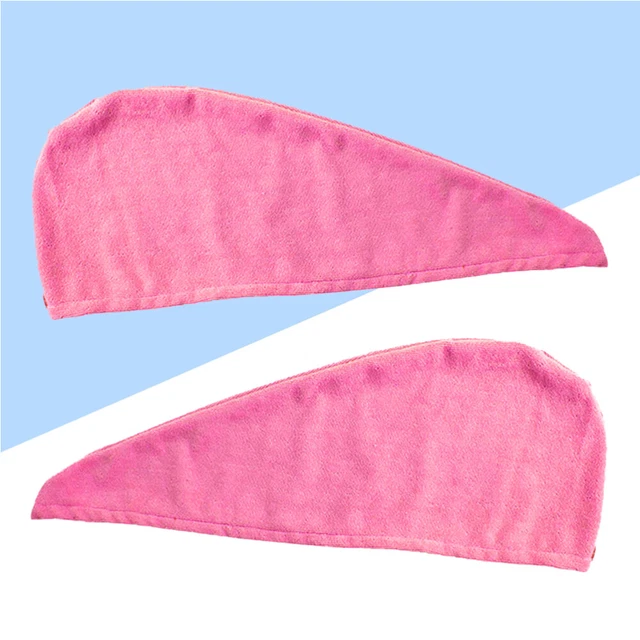 2 Pcs Hair Fast Drying Towels Dry Hair Cap Absorbent Towels Hair-drying Towel