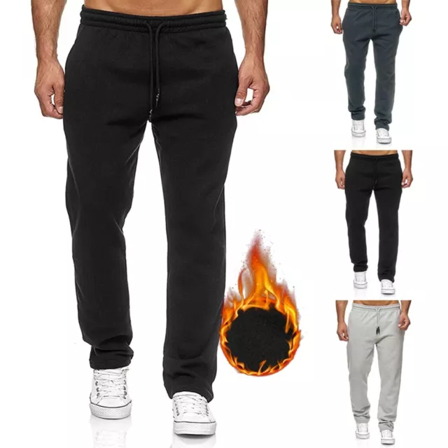 Heiß Komfort Hose Hosen Herren Jogginghose Offener Saum Outdoor Thermo