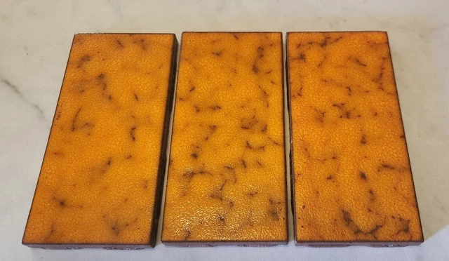 Vintage American Olean AO Mid Century Subway Tile, Orange, Set of 3 60's-70's
