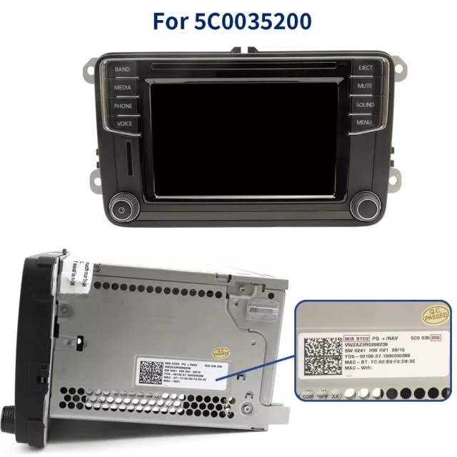 TDO-WVGA0633F00045 6.5'' Touch Screen Display For VW Skoda MIB STD2 200 680 600 3