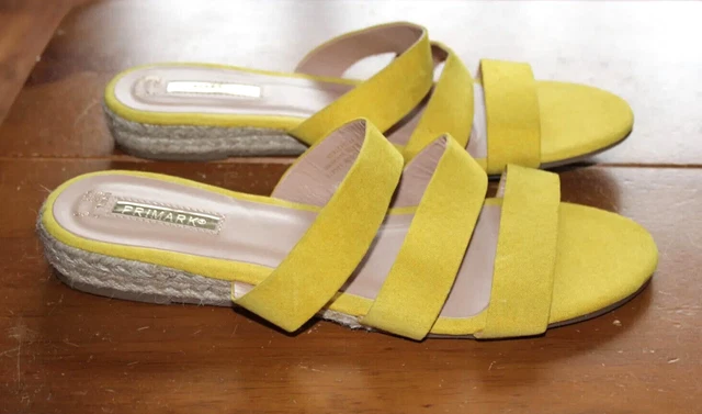 Yellow sales sandals primark