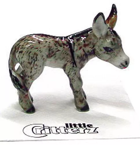 ➸ LITTLE CRITTERZ Farm Field Animal Miniature Figurine Donkey Duffy