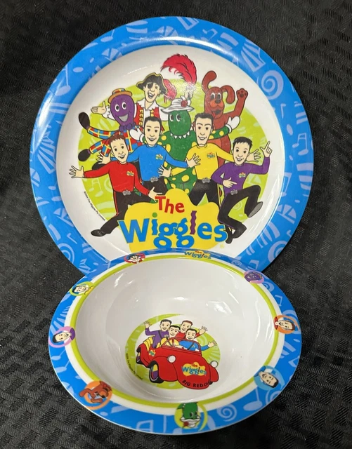 THE WIGGLES KIDS Plastic Plate And Bowl Set 2005 Children’s