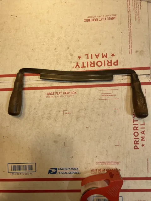 ANTIQUE Tools Drawknife Vintage Woodworking Spokeshave 8” Blade