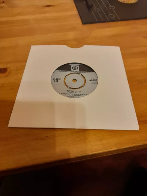 We Have Here A Nice 7" Viynl Single Record Called Rupert And Sung By Jackie Lee.