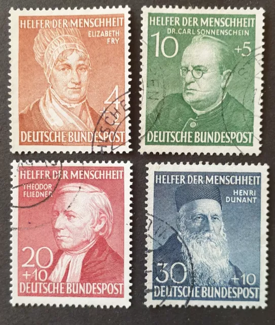 Bund Helfer der Menschheit MiNr. 156-159 gestempelt Pracht