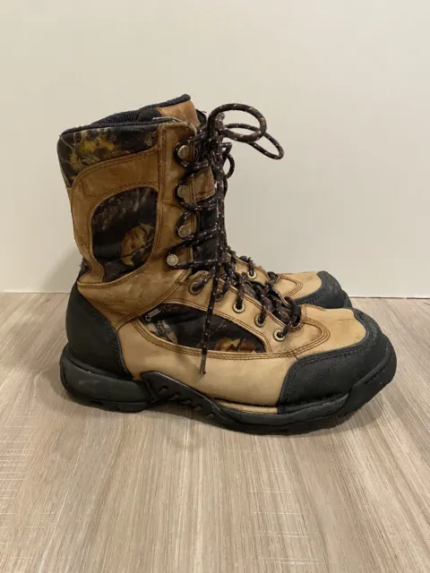 Danner Men's Pronghorn 8" 400g Gore-Tex Brown Leather Camo Hunting Boots Men 11D
