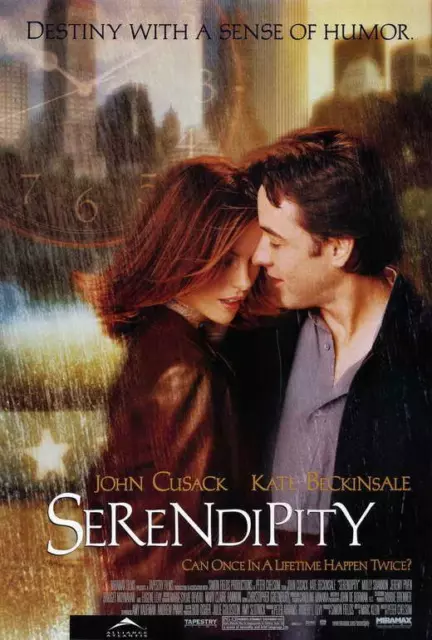 SERENDIPITY Movie POSTER 27 x 40 John Cusack, Kate Beckinsale, A