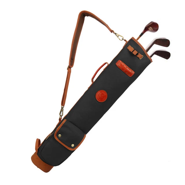 TOURBON Lightweight Golf Carry Bag 3-Way Practice Golf Bag Travel Case Foldable