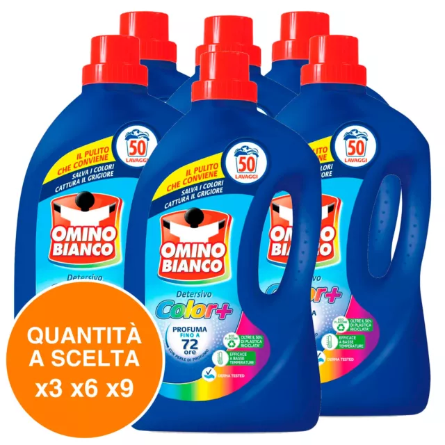 OMINO BIANCO DETERSIVO Lavatrice Liquido Color+ Salva Colore Cattura  Grigiore EUR 42,39 - PicClick IT