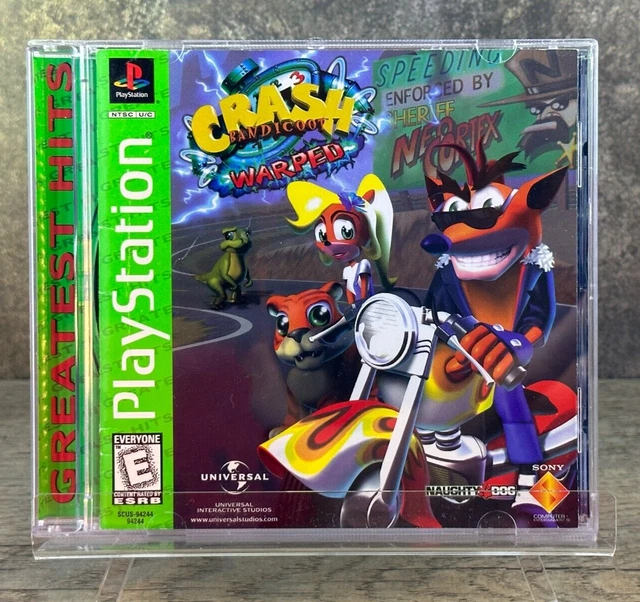 CRASH BANDICOOT 3 Warped (PlayStation 1, 1998) PS1 Greatest Hits