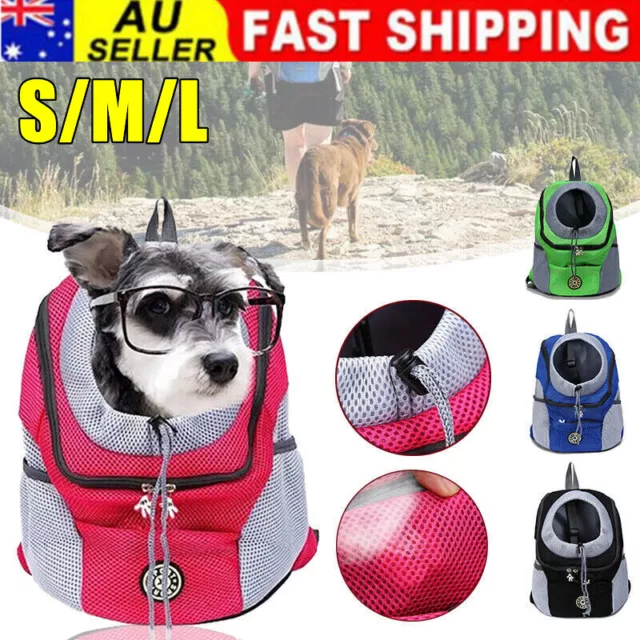 Travel Pet Dog Carrier Puppy Portable Backpack Shoulder Bag Front Travel Mesh
