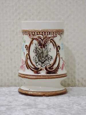 Stile Antico Design Vintage 1/4 12 CM Ariete Ceramica Rilievo Brocca Ariete 