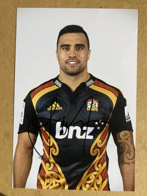 Liam Messam- Chiefs Rugby Signed 6x4 Photo