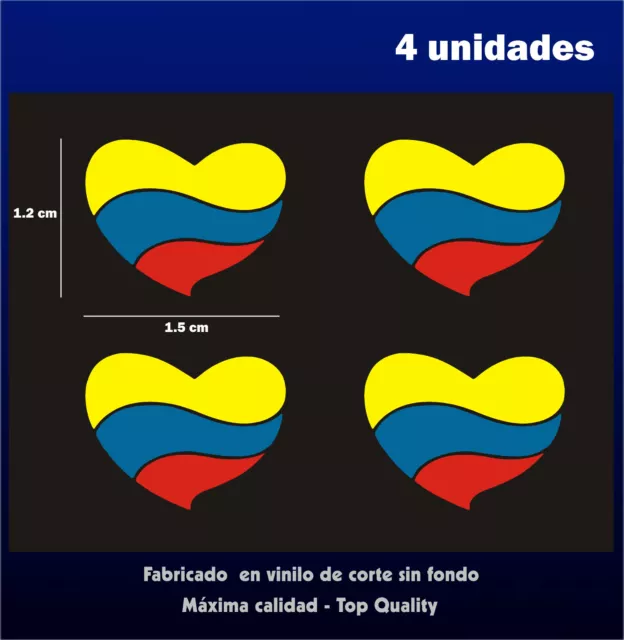 Pegatinas - Sticker - Vinilo -BANDERA DE VENEZUELA Corazón - Vinyl - Bike - Moto