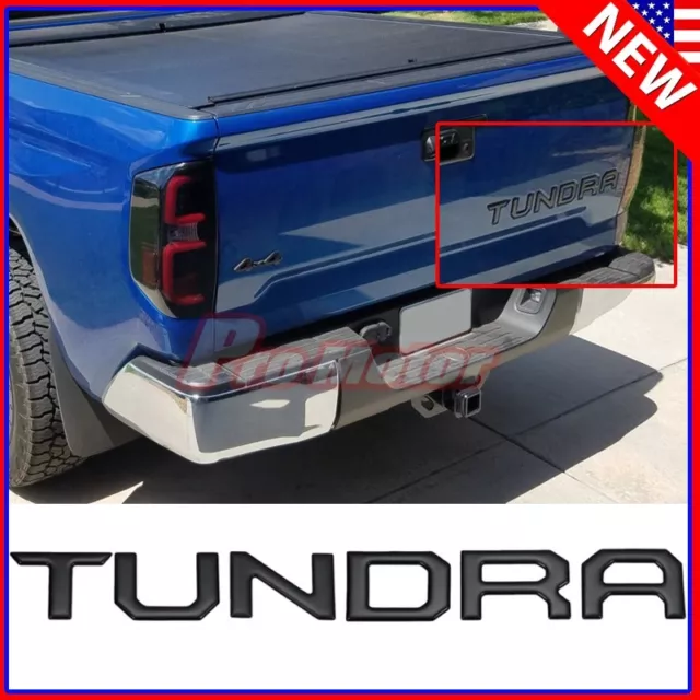 Matte Black Tailgate Raised Letters Insert 3D Sticker For TUNDRA 2014-2018