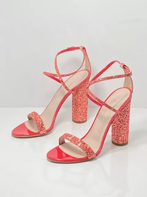 Giuseppe Zanotti Block-Heel Glitter Sandals size 38