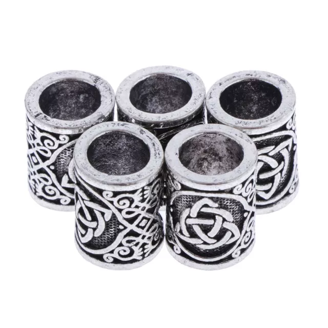 5 Stück    Rune Perlen Dread Lock Verstellbar Metall Cuffs
